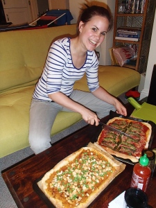 Home-made pizza with Claire: the perfect pre-race evening